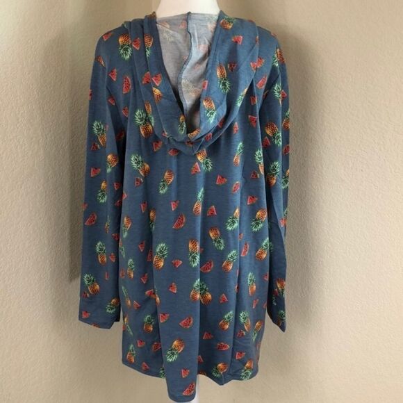 Amelia James Mystic Pineapple Hooded Cardigan Size 3XL NWT - Picture 9 of 9